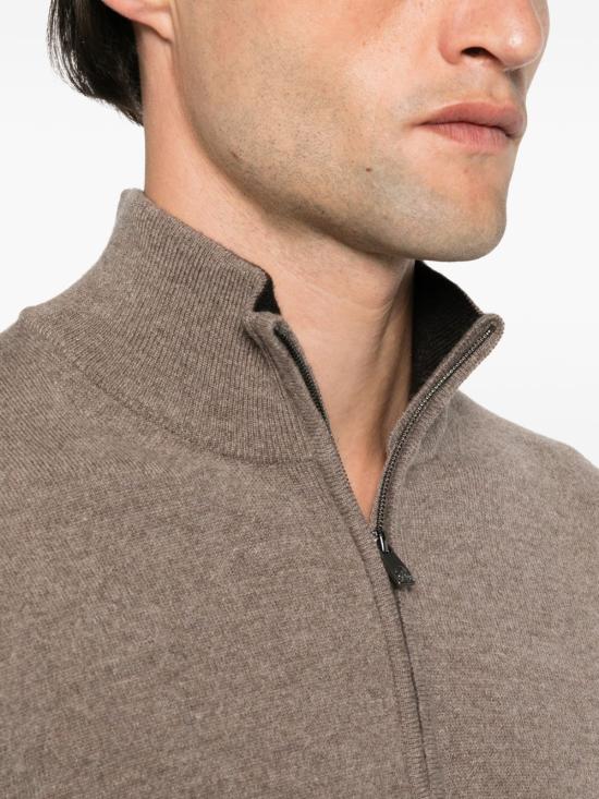 26FW 꼬르넬리아니 집업 니트 28M5112A25110 034 MARRONE - CORNELIANI