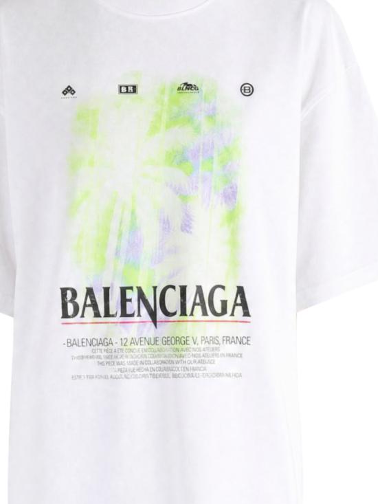 26FW 발렌시아가 더 윈도우 로고 프린팅 티셔츠 A00497 TUV079000 WHITE - BALENCIAGA