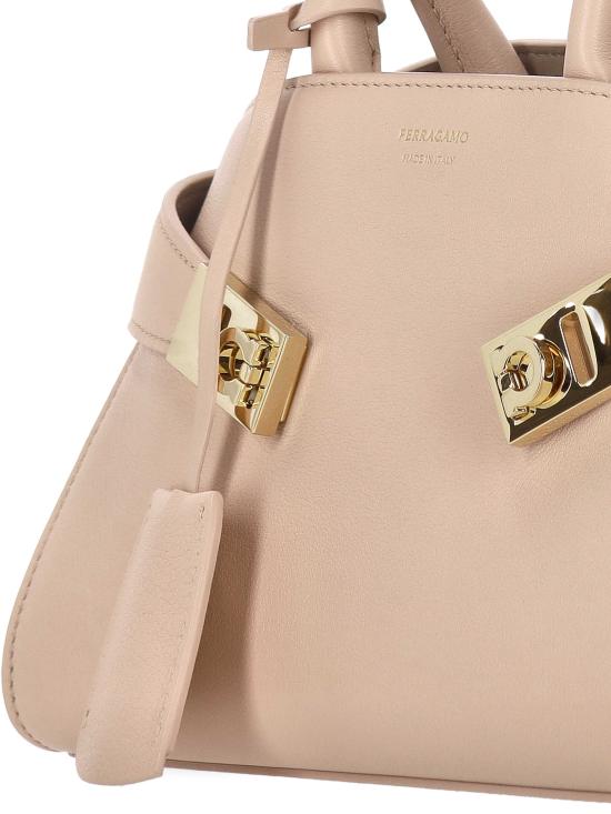 26FW 살바토레 페라가모 토트백 215975 796602 PINK TAUPE - SALVATORE FERRAGAMO