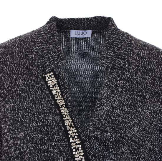 26FW 리우조 스웨터 WF6382M A27SL9288 BLACK - LIU JO