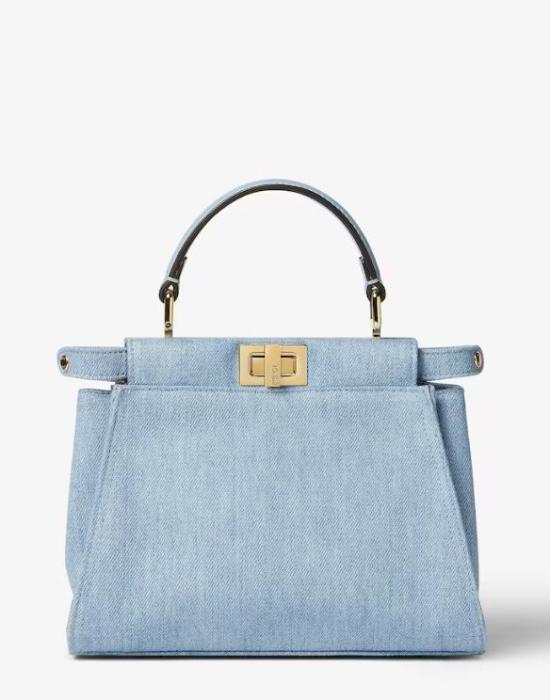 26FW 펜디 피카부 미니 데님 토트백 8BN244 AY6VF1X1P BLUE