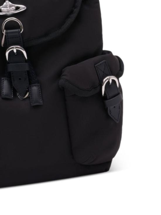 26FW 비비안웨스트우드 ORB 하이랜드 스몰 백팩 4A03000AU W019EN403 BLACK SILVER - VIVIENNE WESTWOOD