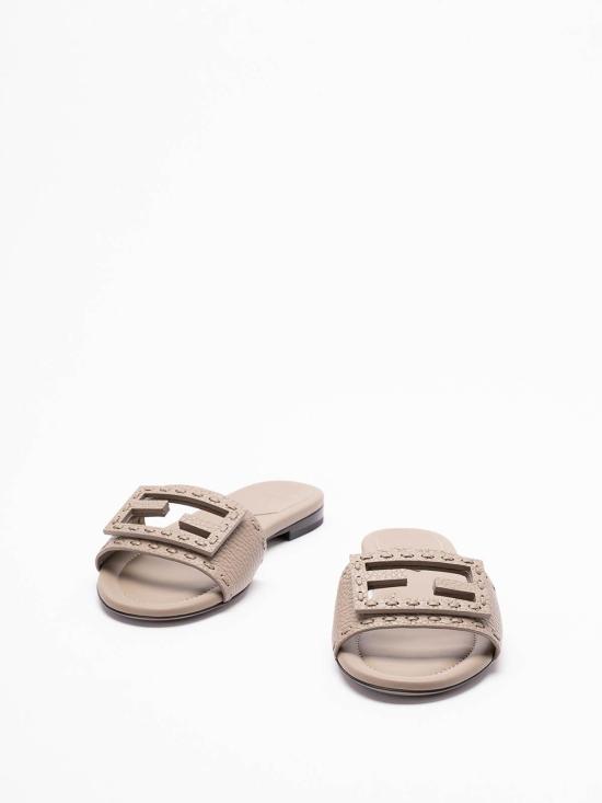 26SS 펜디 바게트 시에나 레더 슬라이드 8R8136 AQY2F1MXM TORTORA - FENDI