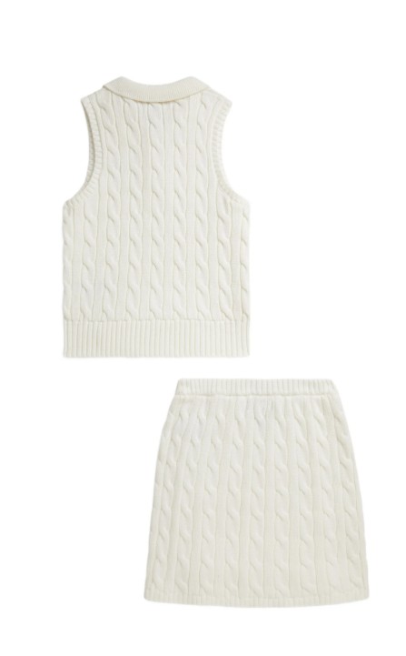 26SS [키즈] 폴로 랄프로렌 스커트 313A11239 002 DECKWASH WHITE - POLO RALPH LAUREN