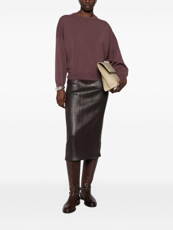 26FW 브루넬로 쿠치넬리 스웨터 M12244410 C9787 BORDEAUX - BRUNELLO CUCINELLI