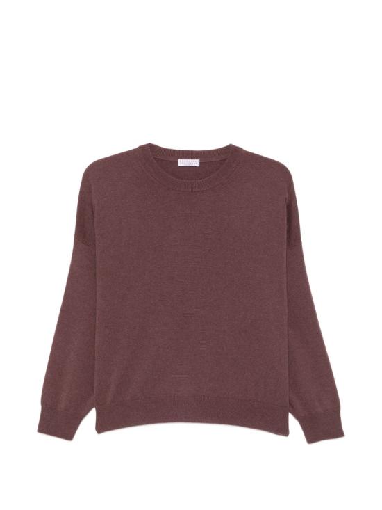 26FW 브루넬로 쿠치넬리 스웨터 M12244410 C9787 BORDEAUX