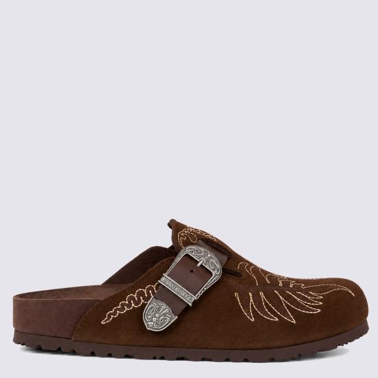26FW 버켄스탁 플랫 슈즈 WS4M0020 AP12SM1512 MARRONE SCURO