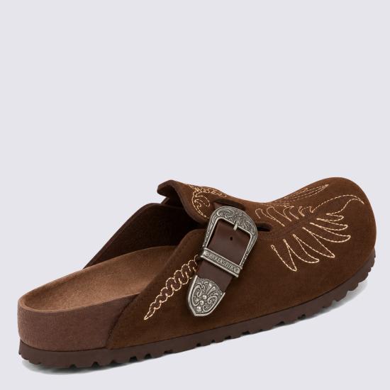 26FW 버켄스탁 플랫 슈즈 WS4M0020 AP12SM1512 MARRONE SCURO - BIRKENSTOCK