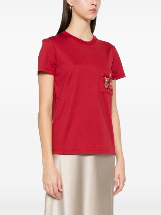  막스마라 폴로 티셔츠 01a03d6b 601c 7e20 b66f 4653c87784ba RED - MAX MARA