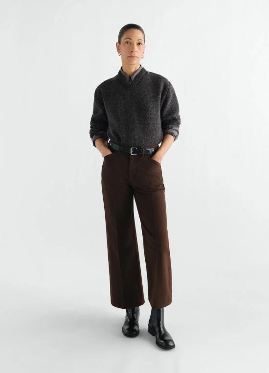  르메르 팬츠 019fb281 2fc9 7c37 ae16 0c66cdf3d145 BROWN - LEMAIRE