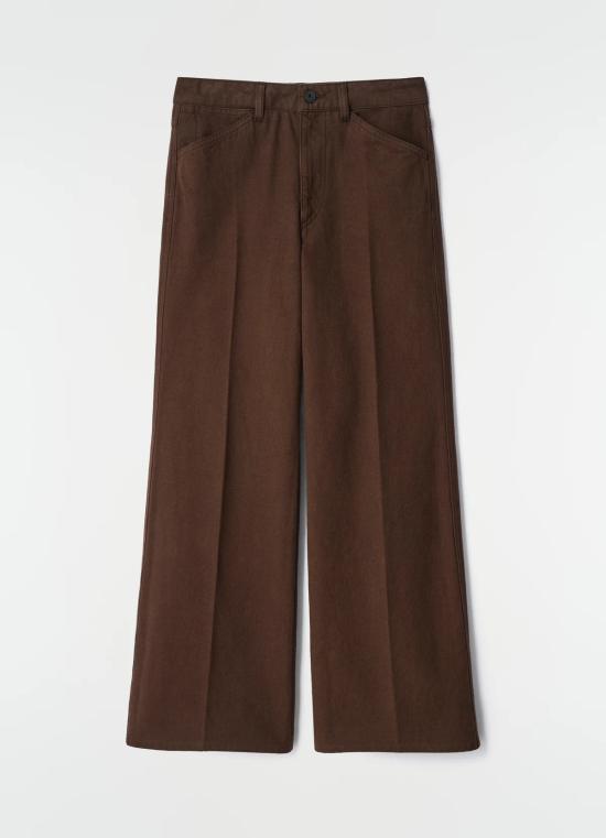 르메르 팬츠 019fb281 2fc9 7c37 ae16 0c66cdf3d145 BROWN - LEMAIRE