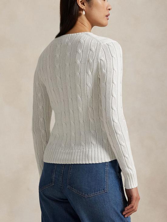 26FW 랄프 로렌 스웨터 211971869 007 WHITE - RALPH LAUREN