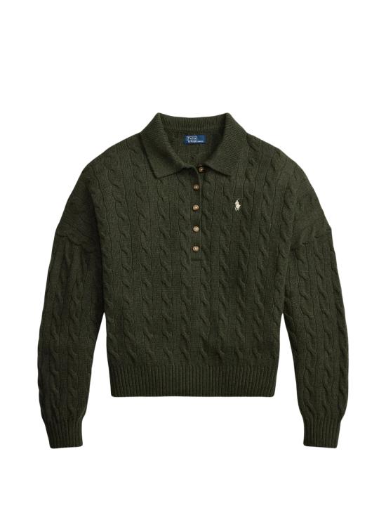 26FW 랄프 로렌 긴팔 티셔츠 211B17767 002 GREEN