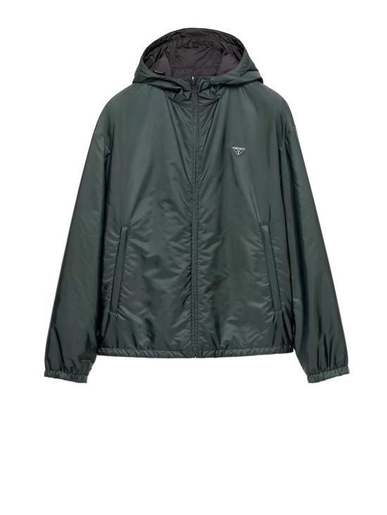 26FW 프라다 리버시블 리나일론 후드 자켓 SGD108 S OOO 6410F0G9W BOSCO NERO