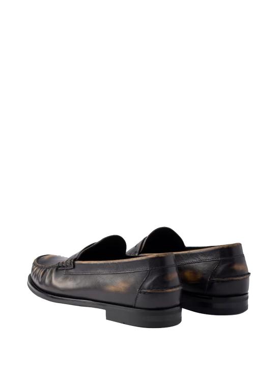 26FW 프라다 브러쉬드 레더 로퍼 2DB239 F X000 2HIIF0Y71 NERO CUOIO - PRADA