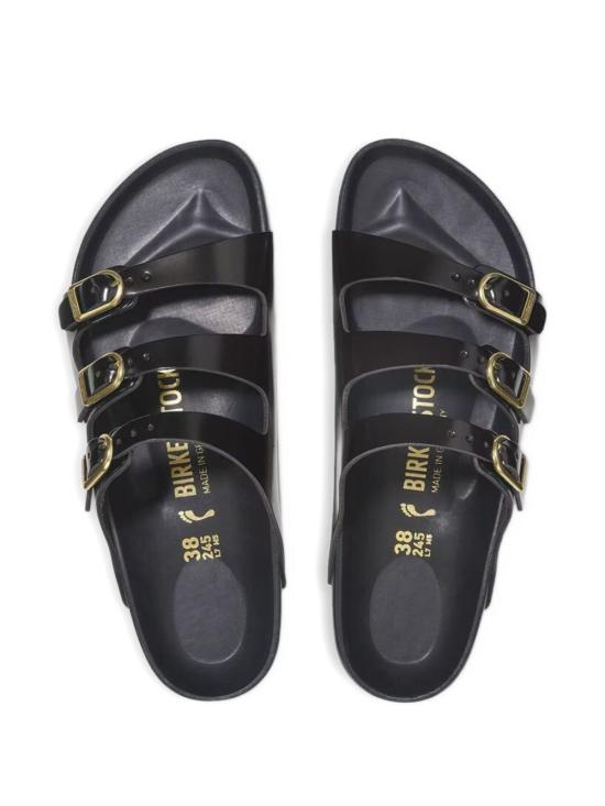 25FW 버켄스탁 슈즈 1029385 SHINEBLACKNATURALLEA - BIRKENSTOCK