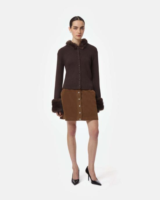  아파리 가디건 Apparis Rosa Cardigan 브라운/포브 멀티 - APPARIS