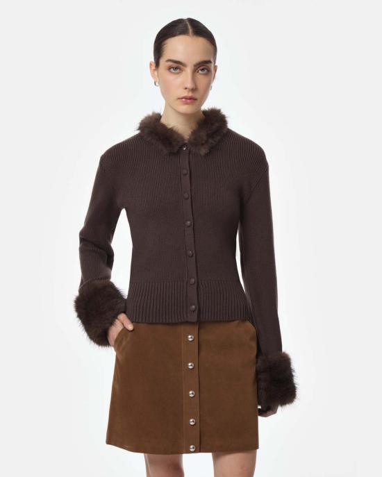  아파리 가디건 Apparis Rosa Cardigan 브라운/포브 멀티