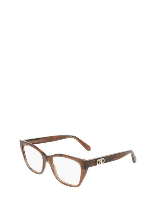 26FW 살바토레 페라가모 안경 SF3074 216 STRIPED BROWN - SALVATORE FERRAGAMO