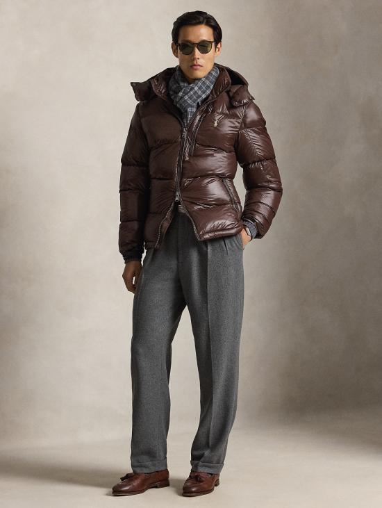 26FW 랄프 로렌 자켓 립스톱 마로네의 피우미노 루시도 콘 카푸치오 - RALPH LAUREN
