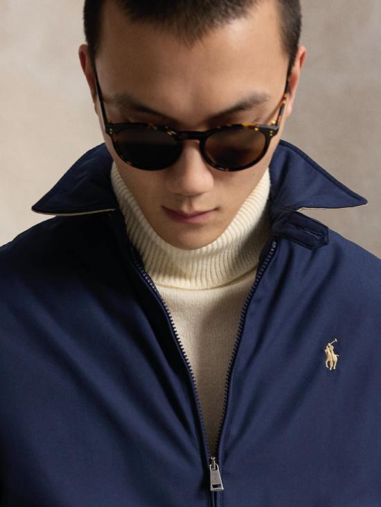 26FW 랄프 로렌 자켓 트윌 콘 임보티투라 블루(Twill con Imbottitura Blu) 소재의 Giacca Sportiva - RALPH LAUREN