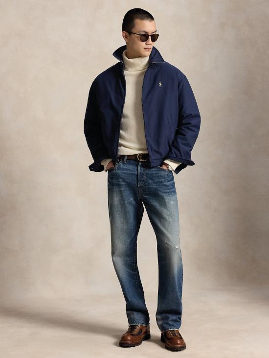 26FW 랄프 로렌 자켓 트윌 콘 임보티투라 블루(Twill con Imbottitura Blu) 소재의 Giacca Sportiva - RALPH LAUREN