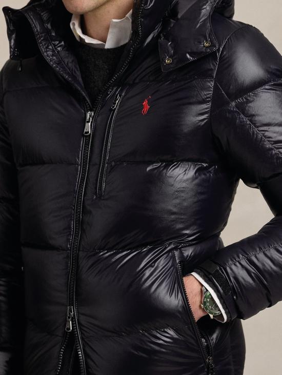 26FW 랄프 로렌 자켓 립스톱 네로(Ripstop Nero)의 피우미노 루시도 콘 카푸치오 - RALPH LAUREN
