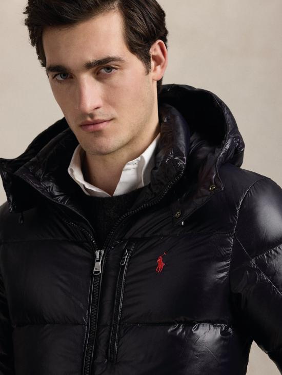 26FW 랄프 로렌 자켓 립스톱 네로(Ripstop Nero)의 피우미노 루시도 콘 카푸치오 - RALPH LAUREN