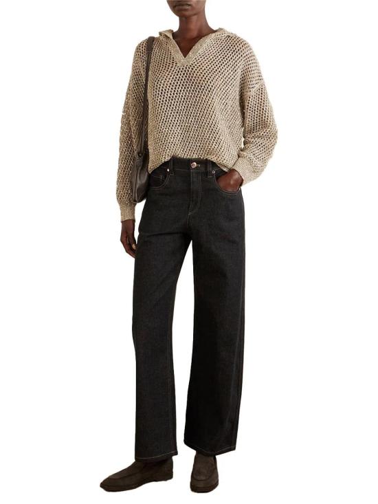  브루넬로 쿠치넬리 플랫 슈즈 01a0952a d218 728c 924c d25ff4e10d2e BROWN - BRUNELLO CUCINELLI