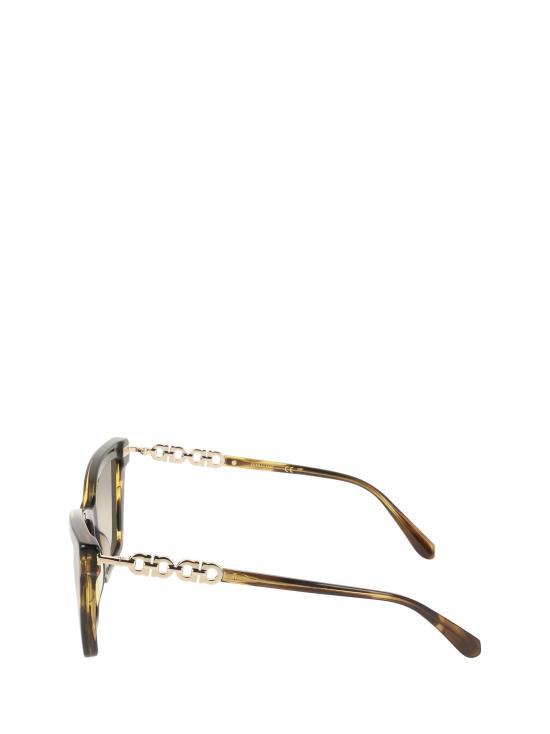 26FW 살바토레 페라가모 선글라스 SF2112S 323 KHAKI HORN - SALVATORE FERRAGAMO