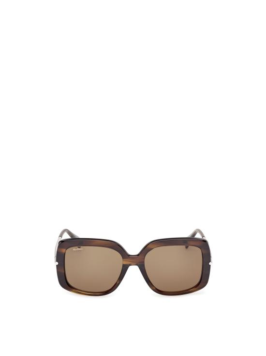 26FW 막스마라 선글라스 MM0195 61N LIGHT BROWN STRIPED SHINY PALLADIUM