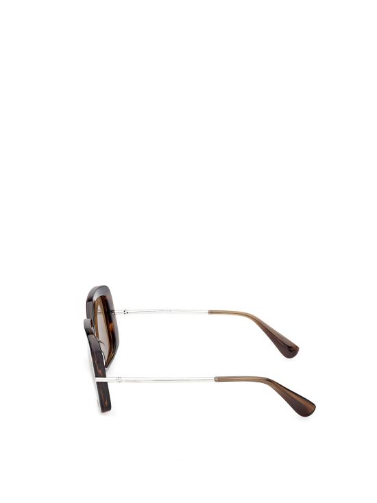 26FW 막스마라 선글라스 MM0195 61N LIGHT BROWN STRIPED SHINY PALLADIUM - MAX MARA