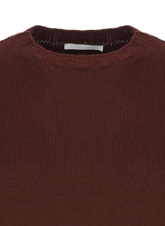 26FW 올리버 라투기 스웨터 D315WS WINE BURGUNDY - OLIVER LATTUGHI