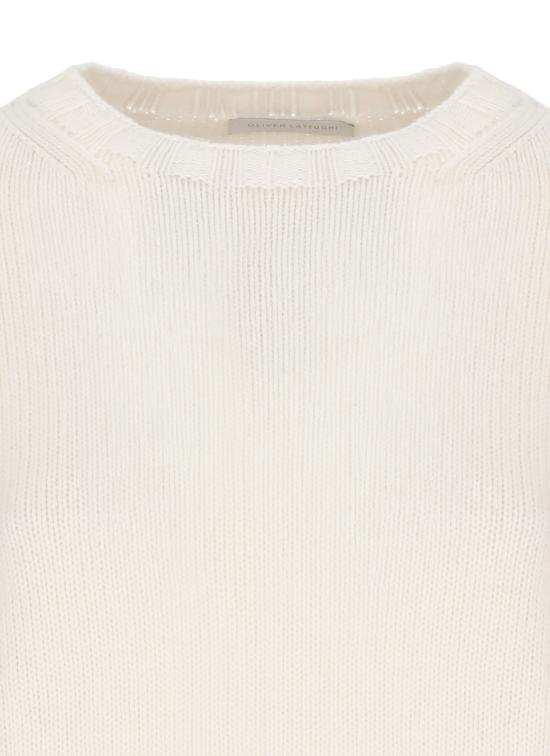 26FW 올리버 라투기 스웨터 D315WS NATURALE AVORIO - OLIVER LATTUGHI