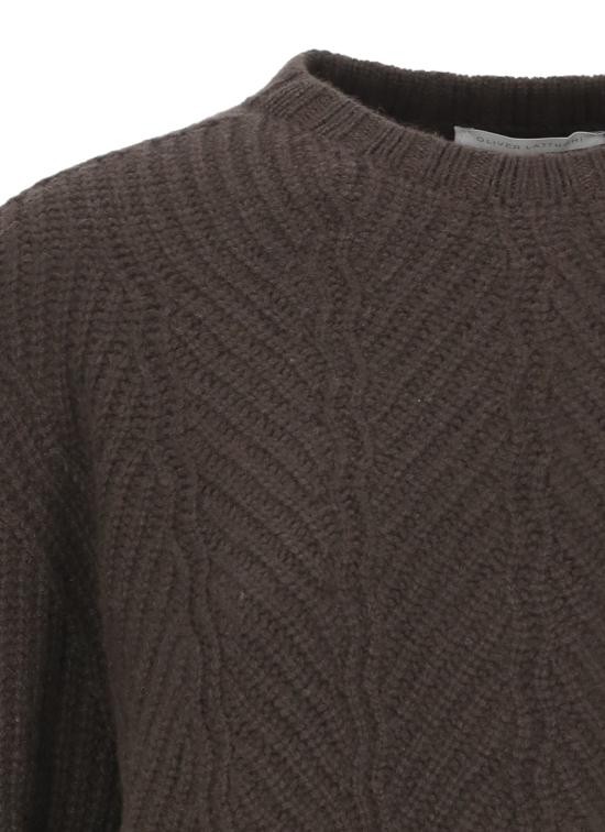 26FW 올리버 라투기 스웨터 D322WS COFFEE BROWN - OLIVER LATTUGHI