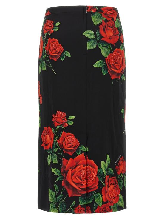 26FW 돌체앤가바나 스커트 로즈  블랙 - DOLCE & GABBANA