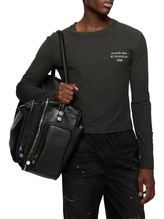  아크네 스튜디오 폴로 티셔츠 01a03d69 3219 78d7 a077 91c5cf3f4ecc BLACK - ACNE STUDIOS