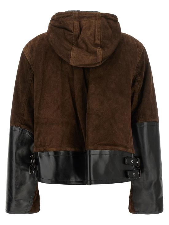 26FW 사카이 패딩 스웨이드 재킷  재킷 브라운 - SACAI