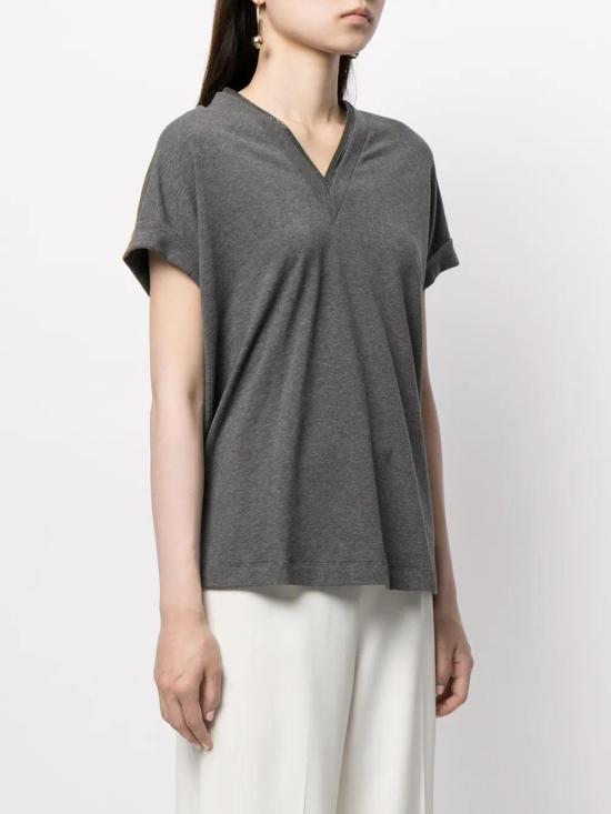  브루넬로 쿠치넬리 탑 01a03d6b 3e01 70b5 a858 15e169b881b5 GRAY - BRUNELLO CUCINELLI