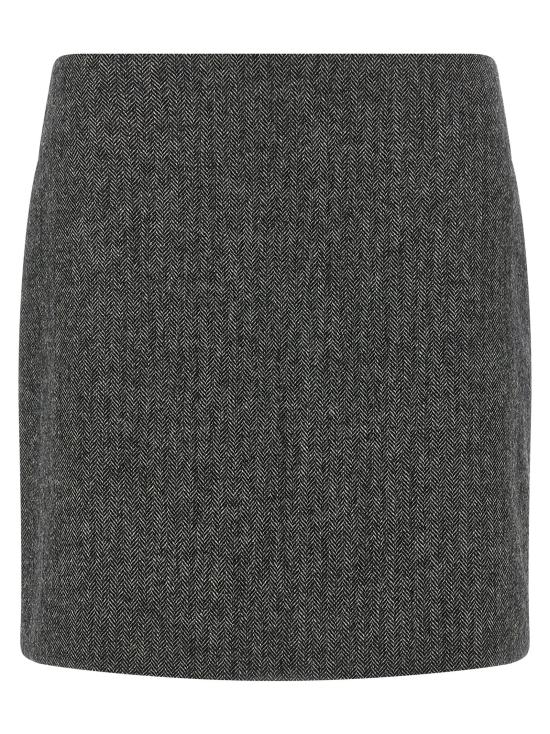 26FW 블레이즈 롱 스커트 SKCSK05JLINW11 Gray