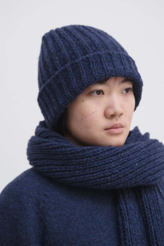  베이스레인지 모자 미아 비니 노드 블루