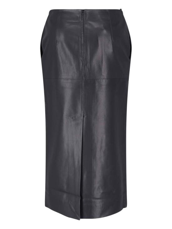 26FW 알마다 라벨 미디 스커트 5319 BL BLACK - ALMADA LABEL