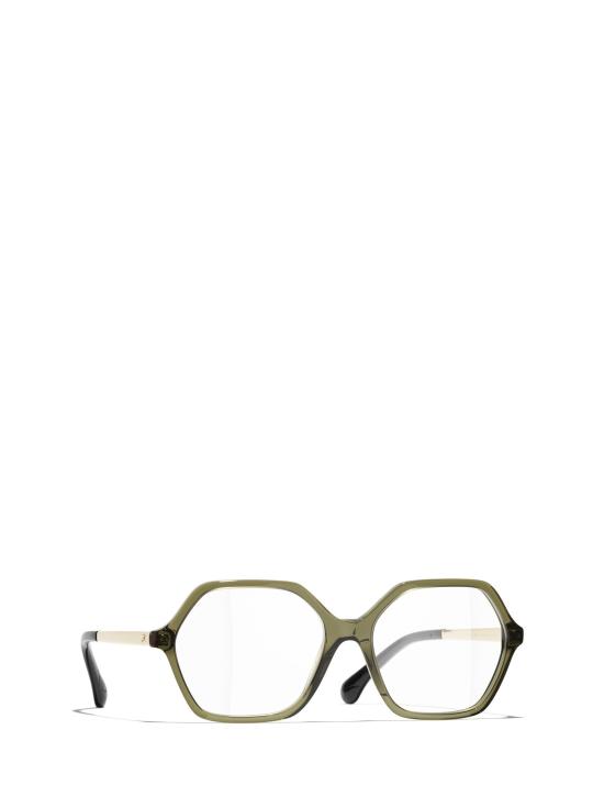 26FW 샤넬 안경 CH3509 1742 TRANSPARENT GREEN - CHANEL