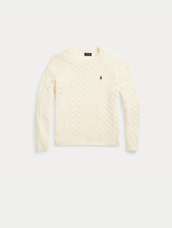 26FW 랄프 로렌 스웨터 미스토 캐시미어 크레마 소재의 말리아 지로콜로 - RALPH LAUREN
