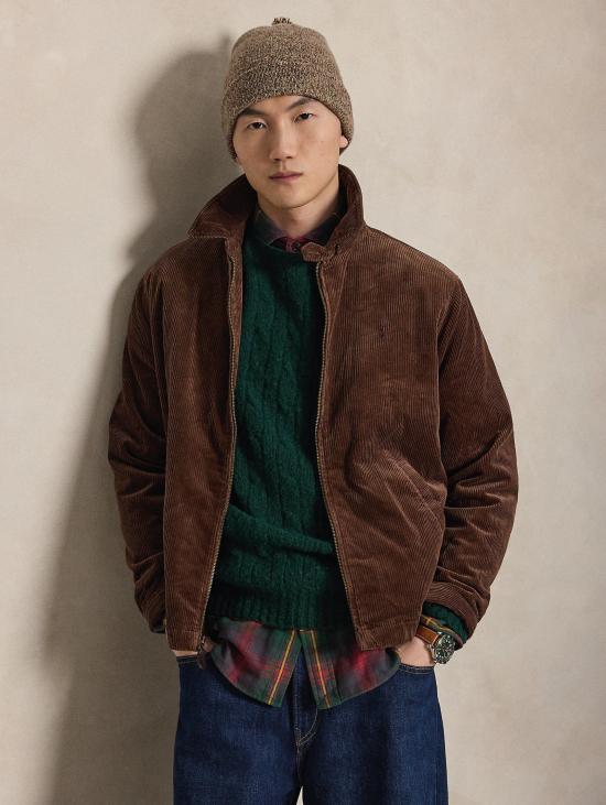 26FW 랄프 로렌 자켓 Velluto a Coste Marrone의 Giacca Sportiva