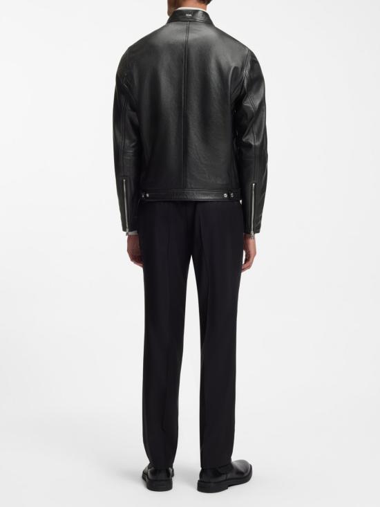 26FW 휴고보스 가죽 자켓 50564586 001 BLACK DOM - HUGO BOSS