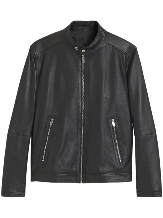 26FW 휴고보스 가죽 자켓 50564586 001 BLACK DOM