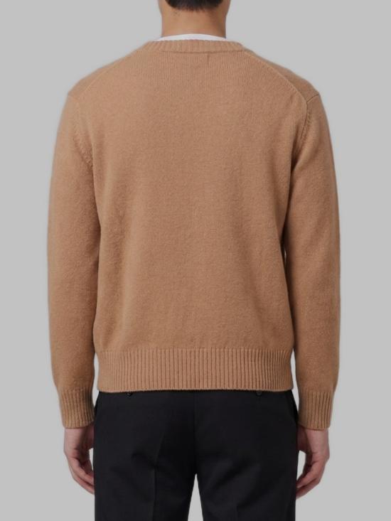 26FW 아미 가디건 HKC364 005 280 CAMEL DOM - AMI