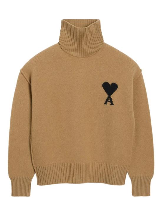 25FW 아미 ADC 터틀넥 스웨터 UKS839018 288 Brown