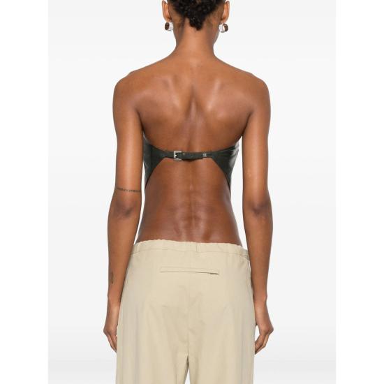 26SS 팔로마울 바디수트 티셔츠 WL0013 ALBA TOP KHAKI GREEN - PALOMA WOOL